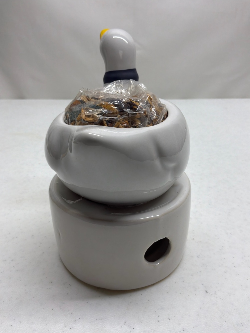 Vintage Goose Ceramic Simmer Potpourri Candle Cottage Core ~ 1980's ~NEW - Picture 2 of 11